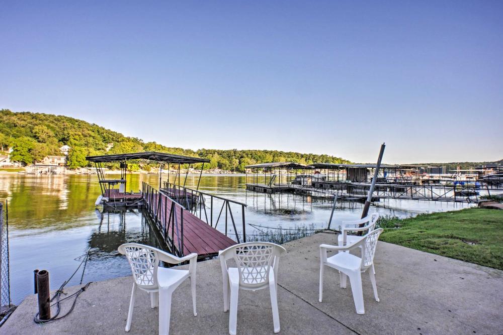 Boat Dock, Game Room Lakefront Sunrise Beach Home